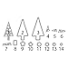 Sizzix Christmas Trees Triplits Dies by Stephanie Barnard, 14-Pack