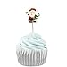 PARTYMASTER Christmas Party Decorations Food Toothpicks Cupcake Muffin Toppers Mixed Packaging,24pcs
