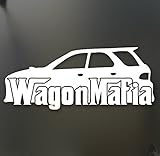 Wagon Mafia lowered sticker Subaru WRX STI Legacy low stance car window decal, Die cut vinyl decal for windows, cars, trucks, tool boxes, laptops, MacBook - virtually any hard, smooth surface