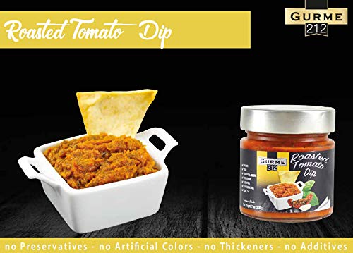 Gurme212 Roasted Tomato Dip Spread or Sauce, Non-GMO, No Additives 7 oz (2-pack)