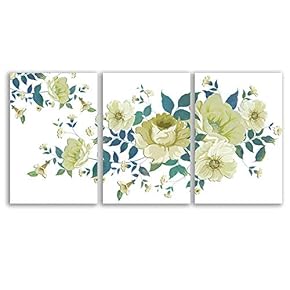 Wall26-3 Panel Canvas Wall Art- Blossoms -Giclee Painting Wall Bedroom Living House Decoration - 16"x24" x 3 Panels