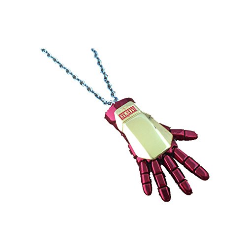 Athena Marvel Comics Iron Man Glove Logo 18 Inch Necklace Gift Box Included
