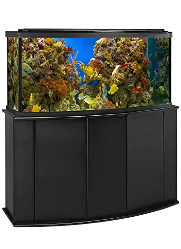 Aquatic Fundamentals AMZ-16721 Aquarium Stand, Bow Front, Black