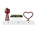 Wallniture Wall Mountable Floating Shelf Storage Organizer with 3 Drawers in White