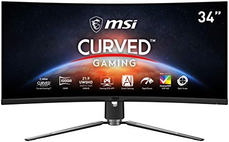 MSI MPG ARTYMIS 343CQR 1000R Curvature 