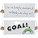 QSUM Blank Vinyl Banner,DIY Custom Sign 2 Pack, Automatic Contraction Reusable Handheld Portable Rolling Itself Up Sporting Activities Supplies