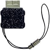 TEGRUP Suitable for psv1000 psvita1000 Charging Port to Type-C Interface Adapter, Support Data Transmission, Compact Design and Built-in Anti Loss Hanging Rope(Black)