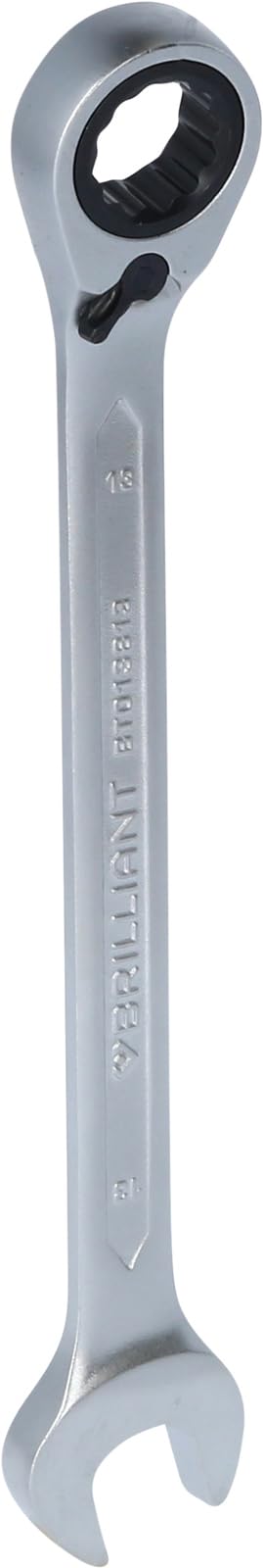 BRILLIANT TOOLS BT013813 Reversible Ratchet Ring Spanner, 13 mm [Powered by KS Tools] — image 1
