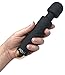Vibrating Clitoris Massage Vibrator for Women or Couples Masturbation by MoN | Sex Toy Clit G-Spot Stimulation Massager - Rechargeable, Waterproof, Powerful Motor - Black