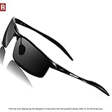 Rocknight Driving Polarized Sunglasses For Men UV Protection Ultra Lightweight Al Mg Golf Fishing Metal Sunglasses