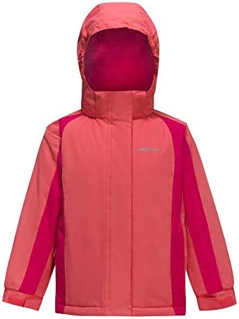 Girl's Waterproof Ski Jacket,Kids Outdoor Snowboarding windproof Jacket,Fleece Lined Hooded,Warm Winter Snow Coat