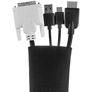 AmazonBasics Cable Sleeve , 80-Inch, Black