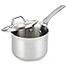 Calphalon 1833938 AccuCore Stainless Steel Sauce Pan with Cover, 2-Quart