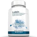 Alpine Lutein 20mg With Zeaxanthin 60 Softgel Eye Vitamins
