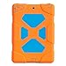 ACEGUARDER shockproof kid case for iPad Mini 1 2 3 Case ACEGUARDER Full Body Protective Premium Soft Silicone Cover Proof Case for iPad Mini 1 2 3 (Orange Blue)