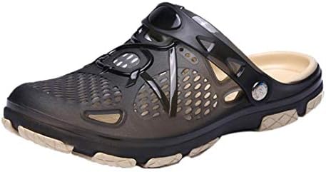 Challyhope Men Shoes Garden Clogs Anti-Slip Beach Shower Sandals Slip on Massage Outdoor Walking Summer Slippers