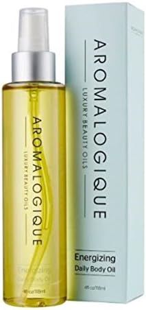 Energizing Daily Body Oil with Coconut, Argan, Sunflower & Grapeseed Oils, Infused with Essential Oils of Grapefruit, Rosemary & Peppermint with added Vit E by Aromalogique