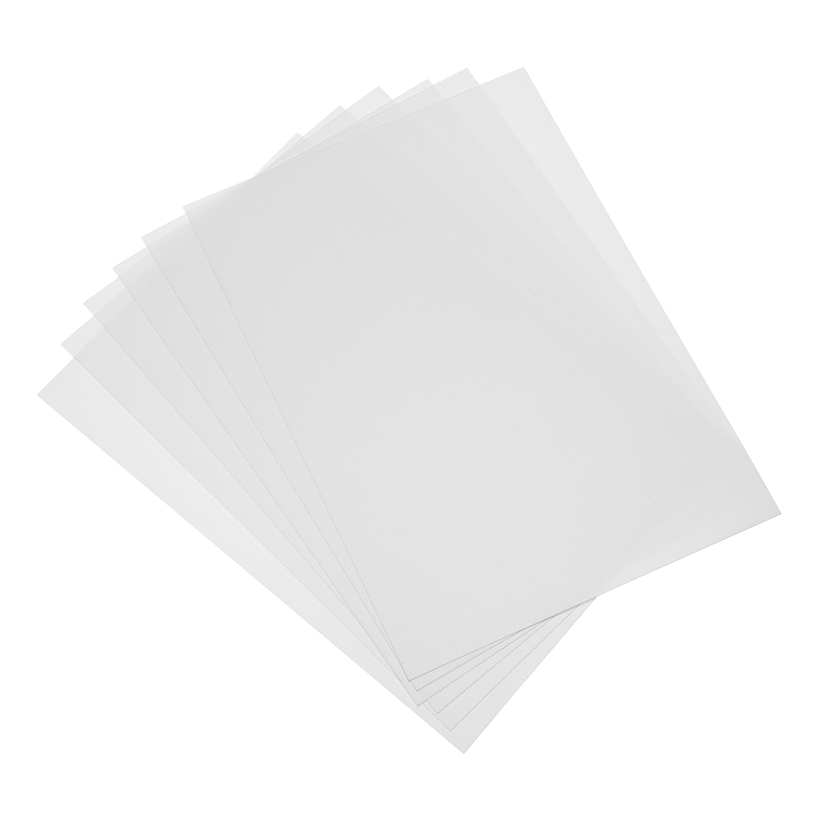 PATIKIL 20 Mil Clear PVC Binding Covers, 20 Pcs Front View Protector Un-Punched A4 Letter Size for Presentation, Report, Paper, Business Office Supply Document, White