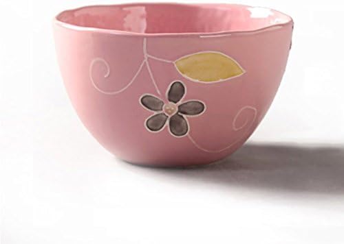 Onlycook Porcelain Bowls Sets 4.5”Hand Painted Ceramics for Salad/Pasta/Soup/Rice (4.5", pink)