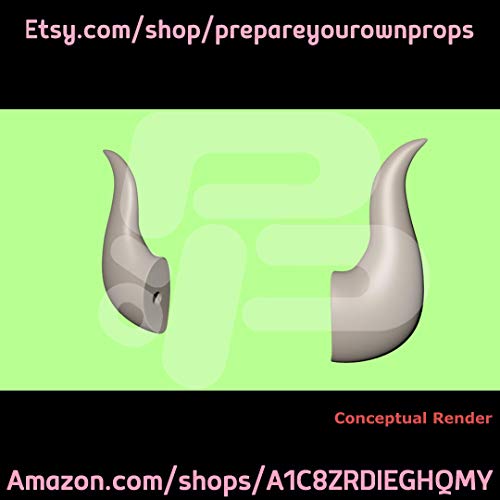 3D Printed Bowsette Horn Set Kit