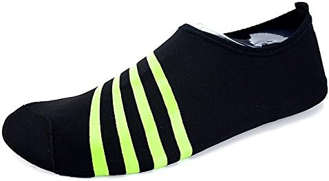 Resmord Water Shoes Barefoot Skin Shoes Quick-Dry For Beach Swim Surf Yoga Exercise Runing Shoes Stripes Black TFC01 (5.5B(M)US Women/4M US Big Kid EU36)