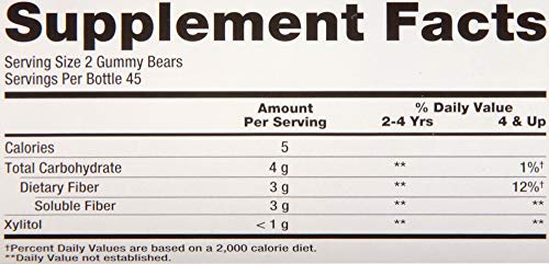 4 Lil+Critters+Fiber+Gummy+Bears