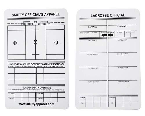Smitty | ACS-539 | Lacrosse Reusable Game Card | Official's Choice!