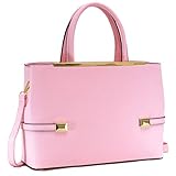 Dasein Frame Tote Top Handle Handbag Faux Leather Briefcase Designer Satchel Handbag ipad Bag Tablet Bag