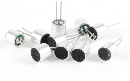 10 PCS 6mm x 5mm 2 Pin MIC Capsule Electret Condenser Microphone
