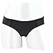 adidas Women's Superlite Thong Underwear (1-Pack), Black/Matte Silver, MEDIUM