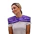 Nature Creation Reusable Microwave Heat Pad - Microwave Heating Pad for Neck, Shoulders & Upper Back, Cold Compress & Hot Pack, Heat Pack Warming Pad, Microwavable Heating Pads, Purple Flowers 1 Pack
