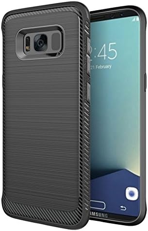 Galaxy S8 Plus Case, Carbon Fibre TPU Case with Resilient Shock Absorption for Galaxy S8 Plus (Carbon Fibre / Black)