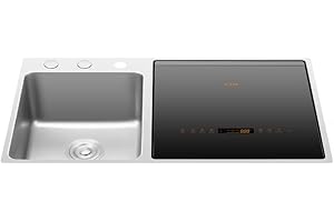 FOTILE SD2F-P5 3-in-1 In-Sink Dishwasher & Kitchen Sink Combo with 360° Cleaning, Produce Wash, Child Lock, Energy Efficient for Space-Saving Hygienic Kitchen Solutions (Dishwasher on the Right)