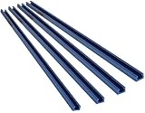 POWERTEC 71371 Double-Cut Profile Universal T-Track (24") W/Double Cut Profile | EZ Mount Predrilled Holes, 4 Pack
