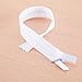 PPDD 50 pcs Invisible Zippers Nylon Coil Zippers for Tailor DIY Sewing Crafting Garment Accessories 24 Inch (White)