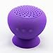 TYSO USA(TM) 3 in 1 Accessories Bundle _ Waterproof Wireless Bluetooth Mini Mushroom Speaker With Stylus Pen and Shining Headphone dust plug (Yellow) (Purple)