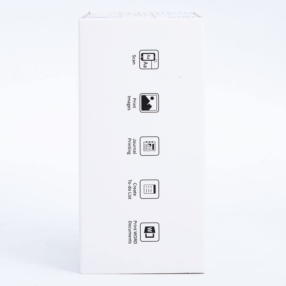 Memoking Print Pods Mini Printer - Sticker Printer Mini Thermal Inkless Sticker Maker Bluetooth Pocket Printpod for Phone, Impresora Portátil for Notes, Flashcards, Diagrams, Journal, DIY, Kids Gift