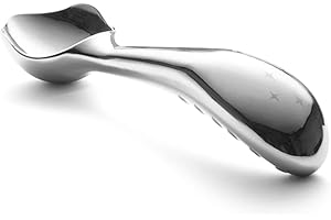Midnight Scoop - Ergonomic Stainless Steel Ice Cream Scoop | Heavy-Duty, Easy-to-Use, and Dishwasher-Safe | Professional Grad