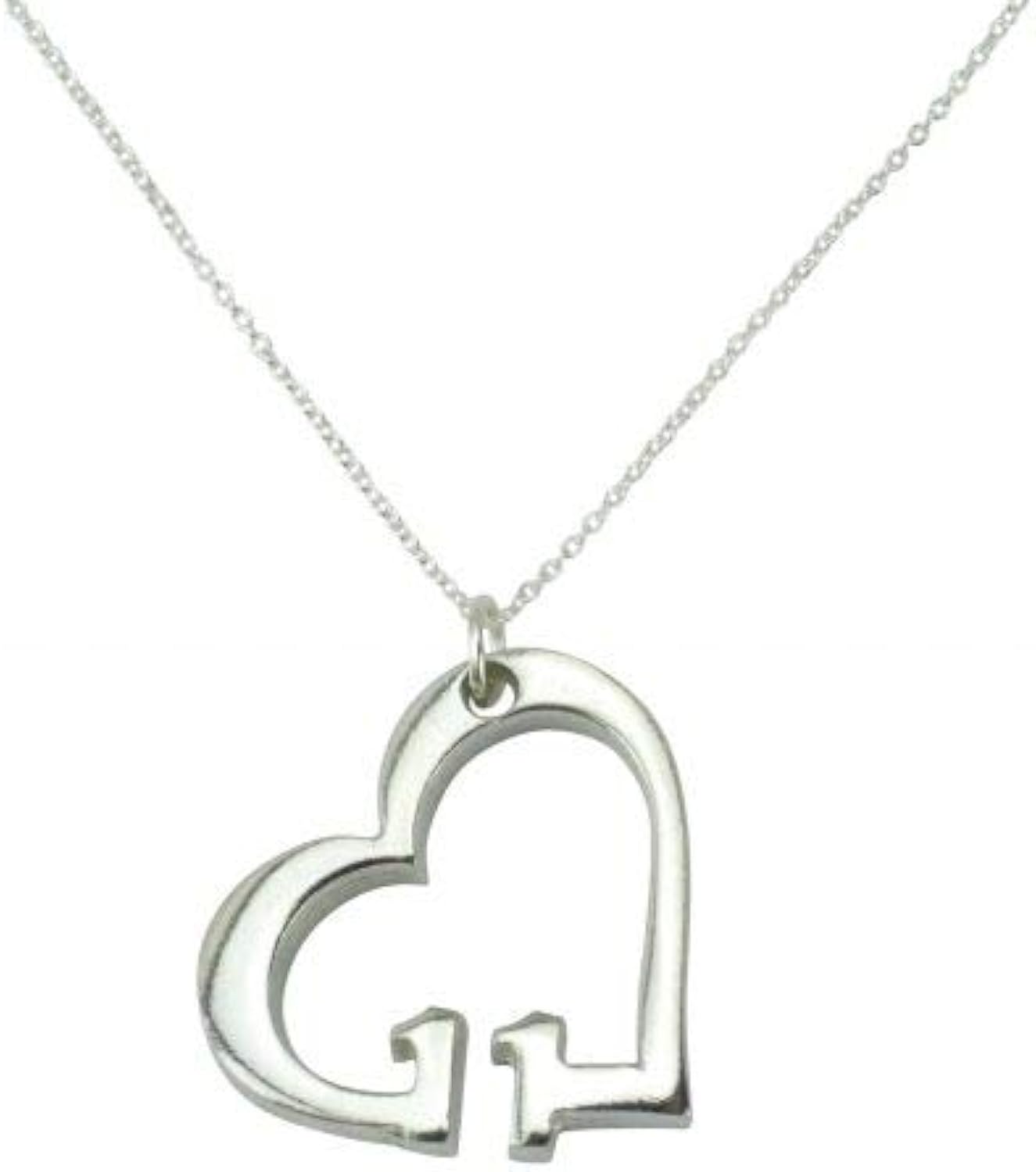 Collier pour anniversaire de mariage 11 ans en forme de c\u0153ur avec découpe 11 ans