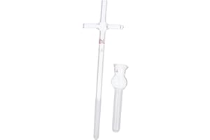 Hohopeti Glass Cell Tissue Homogenizer with Pestle 0.5ml Glass Dounce Laboratory Homogenizer for Cell and Tissue Grinding