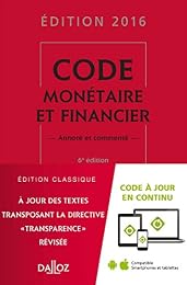 Code monétaire et financier 2016