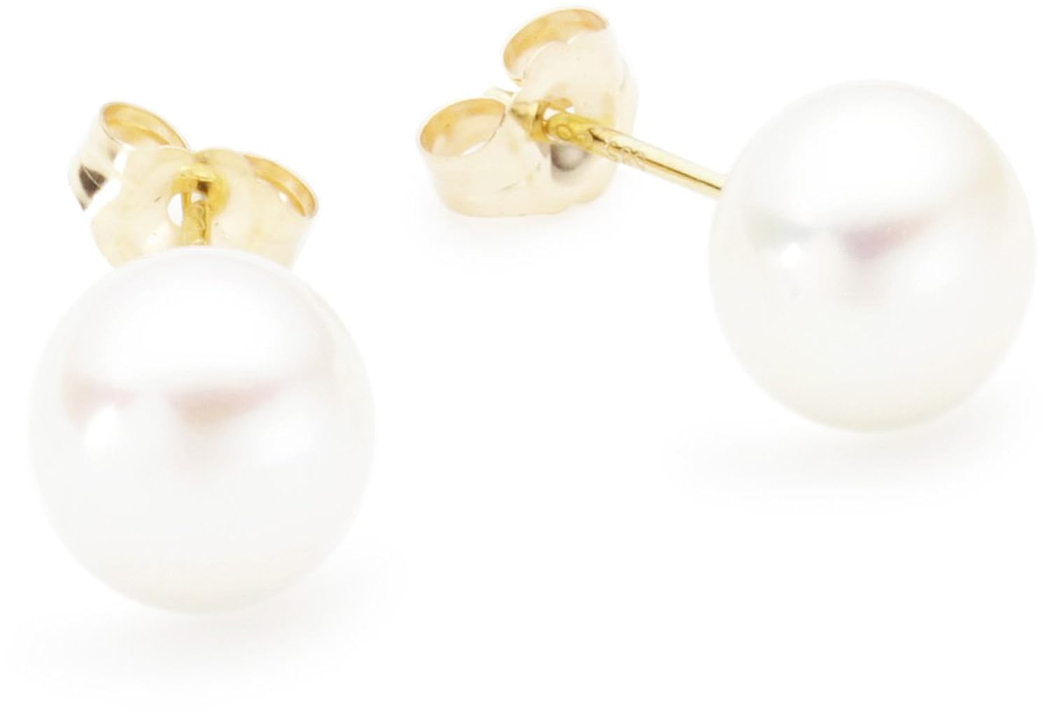 Sakura Pearl AM Pendientes de de oro amarillo k con perla cultivada