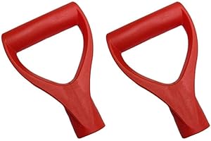 SundiooK D-Shaped Grip Plastic Shovel Handle for Replacement Garden and Snow Shovels, Ergonomic Labor-Saving Design, 7 x 11 c