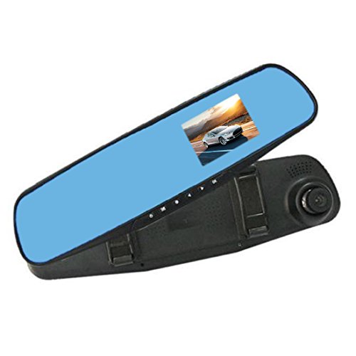 uxcell 2.8 inch TFT LCD HD 1080P Car DVR Rearview Mirror Camera Video Recorder Dash Cam 140 Wide Angle Support G-sensor loop recording Packing monitor