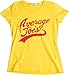 Average Joes | Funny Dodgeball Team Sports Jersey Ladies' T-Shirt-Yellow, M