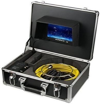 LHBC 50m Sewer Waterproof Camera Pipe Pipeline Drain Inspection System 7"lcd DVR