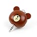 Novelty Brown Bear 2-Way 3.5 mm Kids Headphone Splitter for the Cougar Immersa - by DURAGADGET