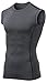 TM-MUA05-ZDG_Large Tesla Men's R Neck Sleeveless Muscle Tank Dry Compression Baselayer MUA05