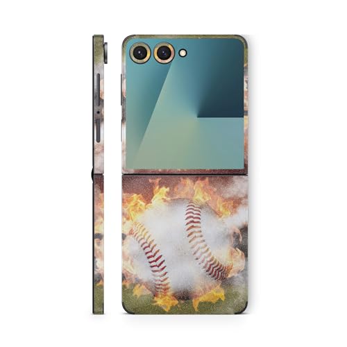 Glossy Glitter Phone Skin Compatible with Samsung Galaxy Z Flip 7 - Fastball -…