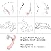 Clitoral Sucking Vibrator, NightFly G Spot Clit Vibrators Vibrating Dildo Rechargeable Waterproof Clitorial Sucking Toy Wand Massage Vibrartor Sex Toy for Women Couples Lesbian Pink